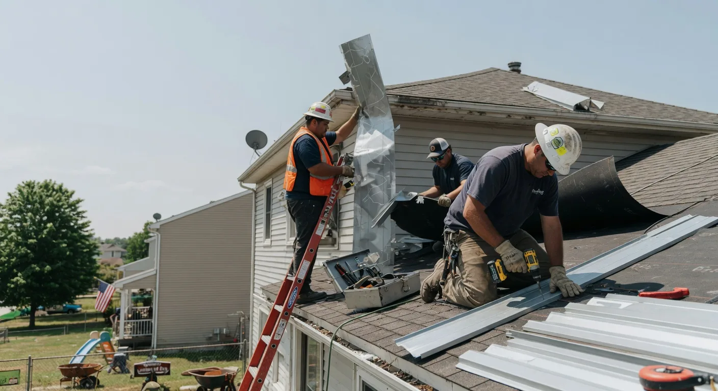 Storm Damage Metal Roof Repair in Natural Bridge Station, VA
